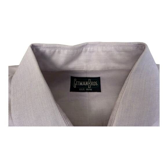 Gitman Bros Shirt Mens 16.5 34 Purple Dress Shirt Business Casual Preppy Wedding - Picture 14 of 16